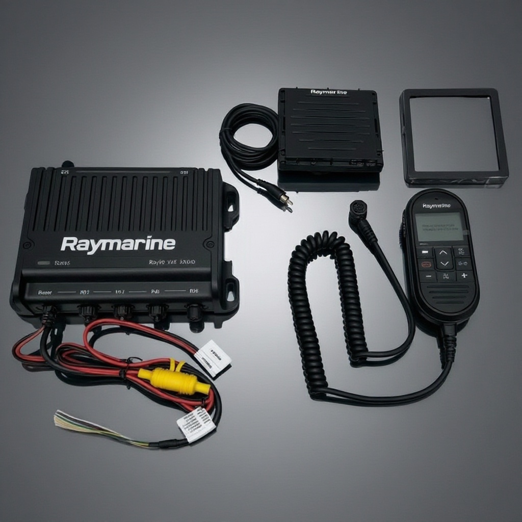 Raymarine Ray 90 Vhf Black Box (Inc Wired Handset, Passive Speaker And Cable)