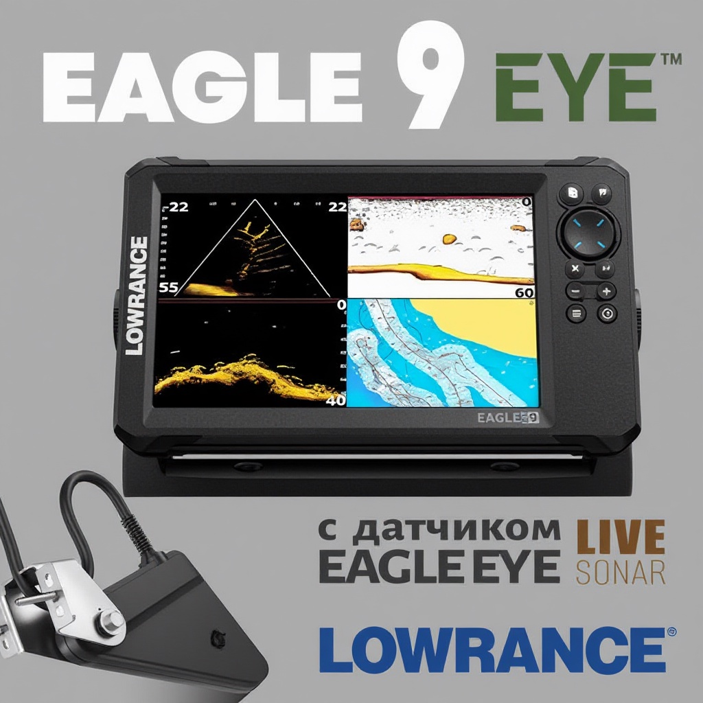 Lowrance Eagle EYE 9 с датчиком Live Sonar
